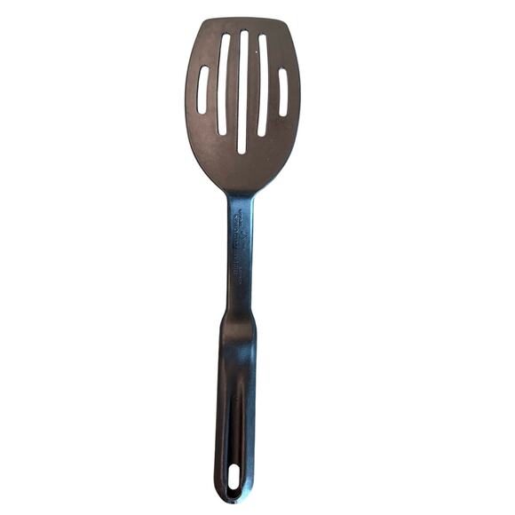Pampered Chef Black Nylon Slotted Spatula Turner #2351 Heat Resistant 13” USA - Picture 1 of 5